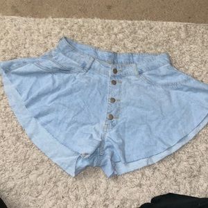 Balloon flare shorts